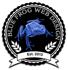 Graphic Design, Logo Design, Blue Frog Web Design