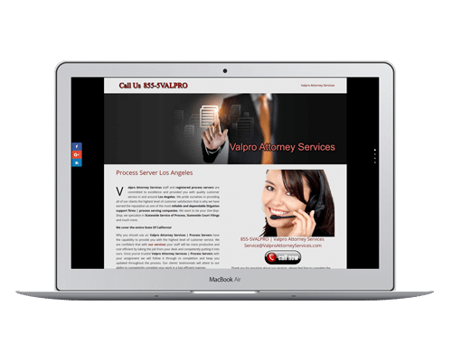 Process Server Website Design