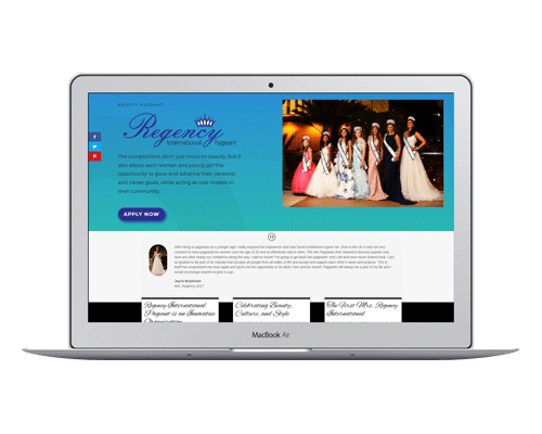 Beauty Pageant Website Designs
