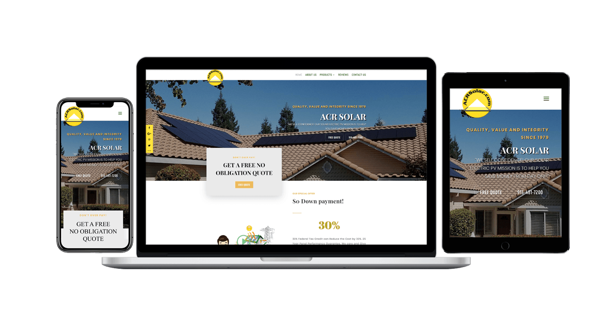 ACR Solar International Corporation - Blue Frog Web Design makes the Best Solar Websites! Have a Solar Electric PV business that needs a modern website? Call us today! We will make sure your website stands out in the crowd. #WordPress. #ResponsiveDesign. #SEO. #MobileFriendly. #Marketing. #GraphicDesign