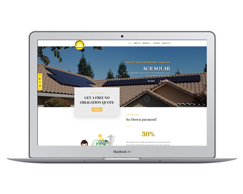 Solar Company Website Designs