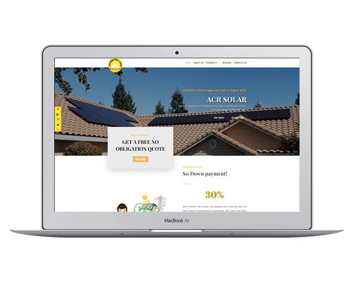 Solar Company Website Designs