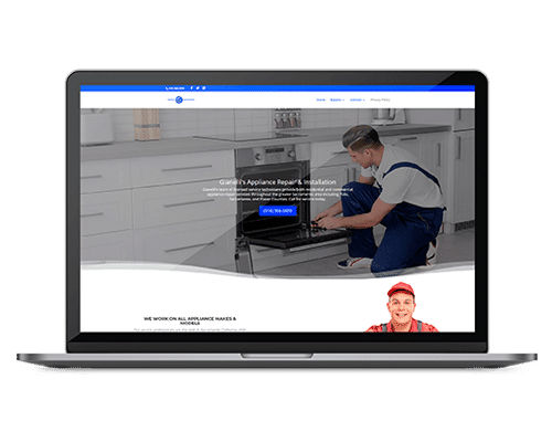 Appliance Repair & Sales Website Designs