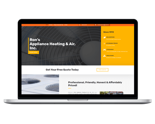 HVAC & Service Company Website Designs