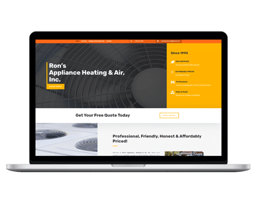 HVAC & Service Company Website Designs