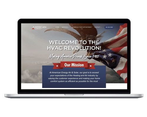HVAC Service Company Website Design