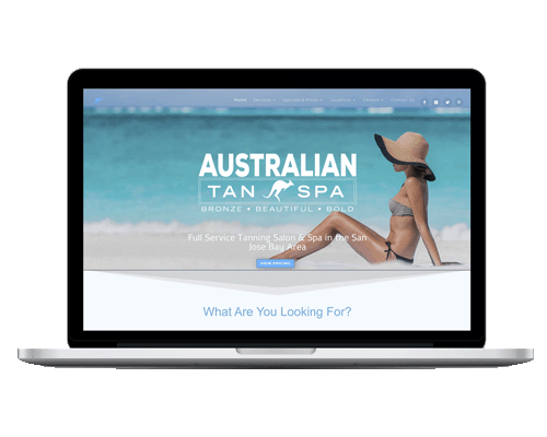 Tan & Spa Website Design