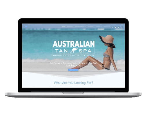 Tan & Spa Website Design