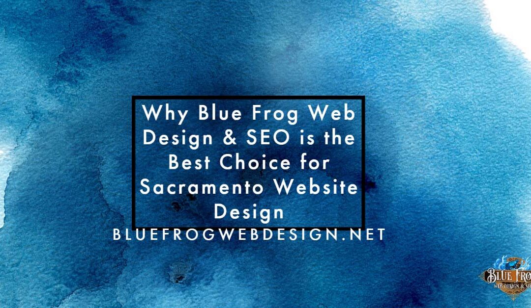 Why Blue Frog Web Design & SEO is the Best Choice for Sacramento Website Design