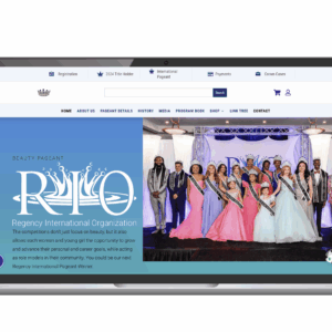 Beauty Pageant Website Designs from Blue Frog Web Design