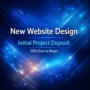 New Website Design Project Deposit – Blue Frog Web Design